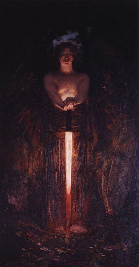 The Angel With The Flaming Sword By Edwin Blashfield 1848 1936