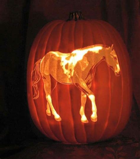 Equestrian Jack O Lanterns Velvet Rider