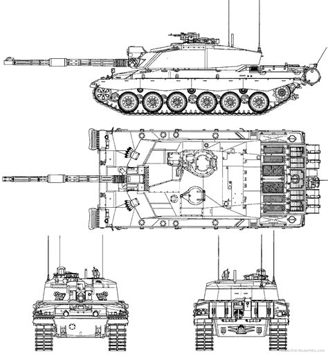Challenger Ii Tank Drawings Dimensions Figures Download Drawings