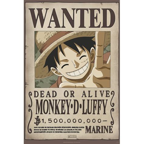Mua ABYSTYLE One Piece Poster Wanted Luffy New x cm trên Amazon Đức chính hãng