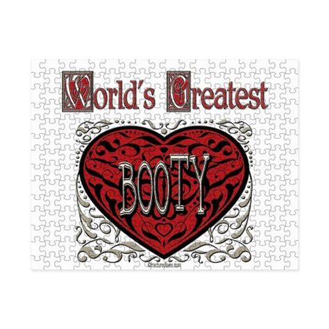 Worlds Greatest Booty Award Small Puzzle By Designsoutofmind Cafepress