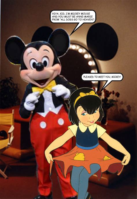 Anne Marie Meets Mickey Mouse By Retroking1988 On Deviantart