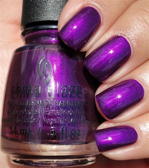 china glaze purple fiction nail polish hair and nails no chip nails