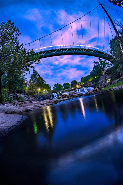 Liberty Bridge In Greenville South Carolina Is The Only One Of Its Kind