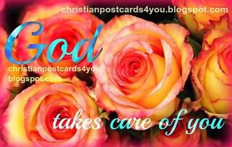 God Takes Care Of You Christian Cards For You