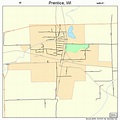 Prentice Wisconsin Street Map 5565325