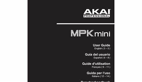 Akai MPK Mini mkII, MPK MINI MK2 User manual | Manualzz