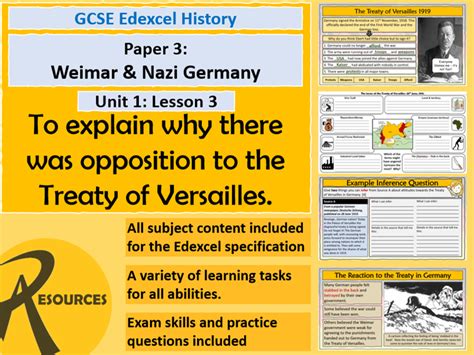 Gcse Edexcel 1 9 Weimar And Nazi Germany Part 1 Bundle The Weimar
