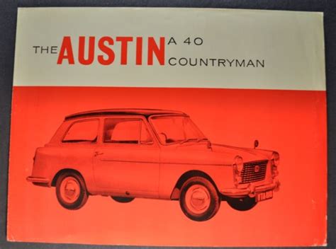 1960 1961 Austin A40 Countryman Sales Brochure Folder Nice Original Ebay