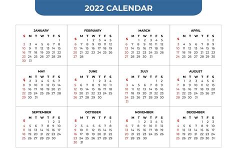 Calendario 2022 Imprimir 2022 Spain