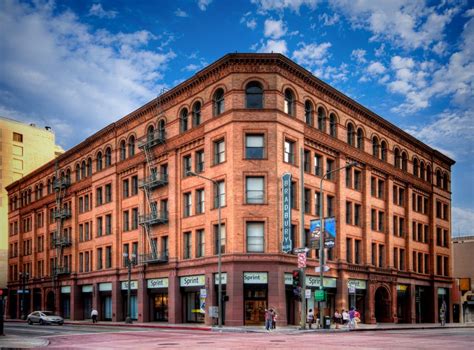 The Famous And Historic Bradbury Building In Downtown Los Angeles Hdr