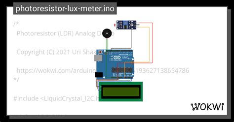 Photoresistor Lux Meter Doc Ino Wokwi Arduino And Esp Simulator Vrogue