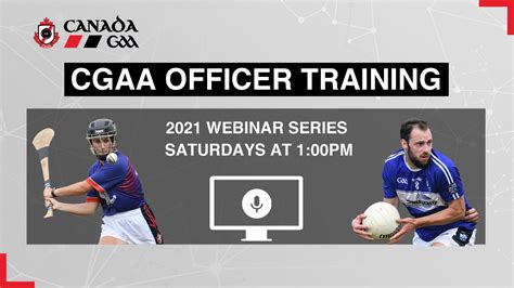 Cgaa 2021 Officer Training Series Launching January 30th Gaelic Games