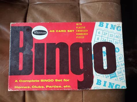 1959 Whitman Bingo In The Original Box Cards Markers And Etsy
