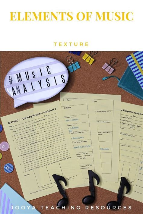Here are definitions and examples of the four main types of texture. Elements of Music Texture Listening Worksheets | Music education lessons, Music theory ...