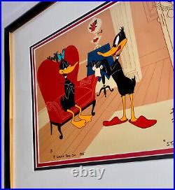 Warner Brothers Cel Daffy Duck Stork Naked Rare Hand Signed Friz