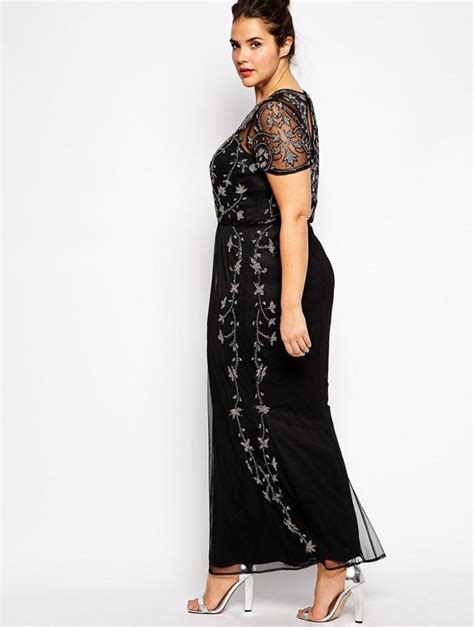 plus size long black evening dresses pluslook eu collection