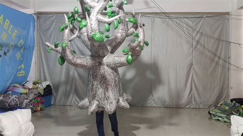 Inflatable Walking Tree Costume Youtube