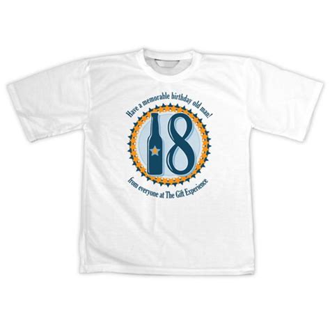 18th Birthday Personalised T Shirt The T Experience
