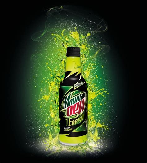 Mountain Dew Energy Drinks Beverage Can