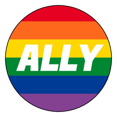 Ally Lgbt Circle Label