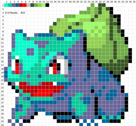 Shemehay Makes Pokemon Sprite Pattern 001 Bulbasaur Frlg Pokemon