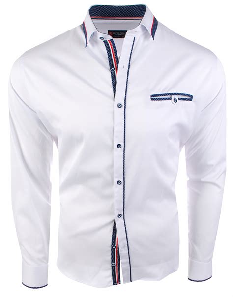 Elegancka koszula męska slim fit biała L oficjalne archiwum allegro