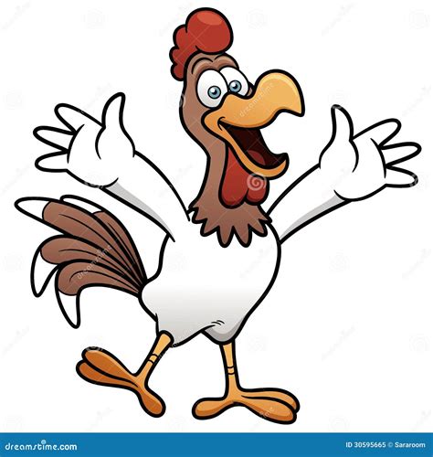 Cartoon Happy Chicken Royalty Free Stock Photo Image 30595665