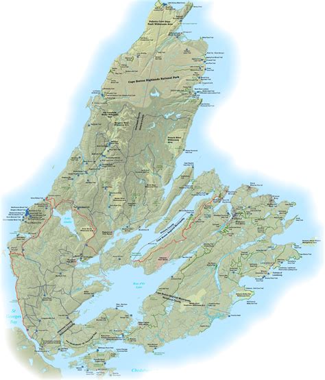 Cape Breton Island Trail Map Cape Breton Island • Mappery