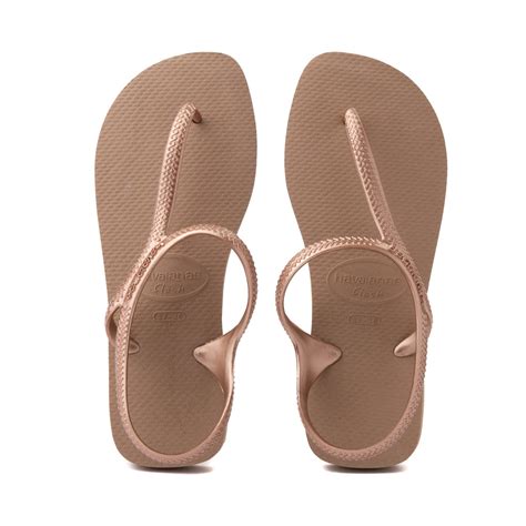 buy havaianas flip flops rose gold in stock