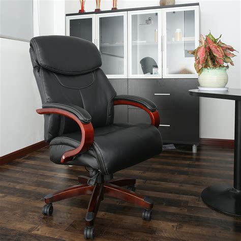 New Ergonomic Office Chair High Back Pu Leather Executive Swivel Chair Folding Chair With Wood