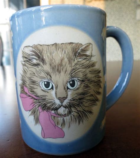 Vintage Cat Mug Cup Japan Ceramic By Mshedgehog On Etsy Cat Mug Vintage Cat Mugs