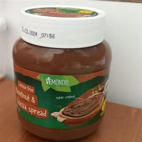 Vemondo Lactose Free Hazelnut Cocoa Spread Review Abillion