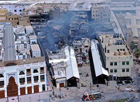 Kuwait: Huge fire at historic souk injures more than a dozen people