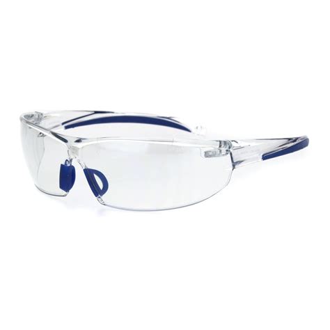 Ansi Z87 1 Warp Around Mens Shatterproof Safety Glasses U6 Clear Lens