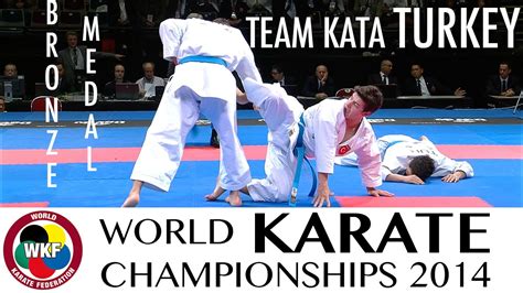 Team Kata Turkey Kata Unsu Bronze Medal 2014 World Karate Championships Martial Arts Focus