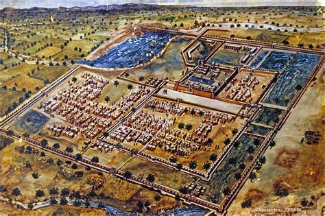 The Planned City Of Dholavira Around 4000 Years Ago One Of The Great