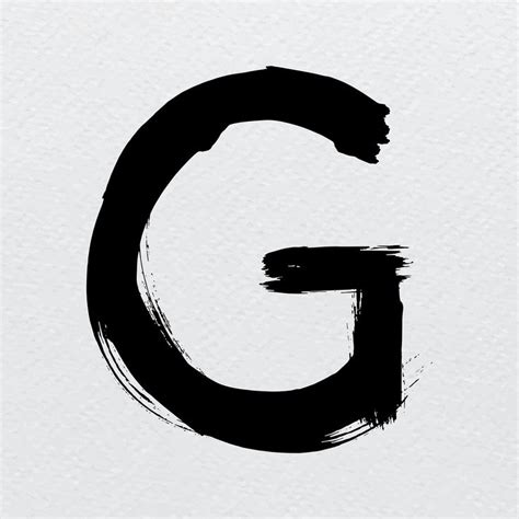 Download Free Vector Of Letter G Grunge Hand Lettering Typography