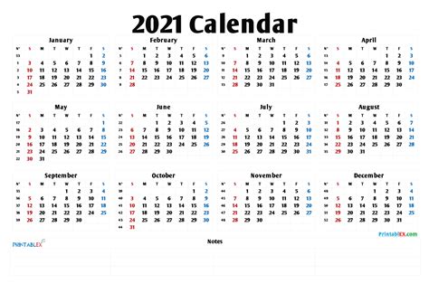 Calendar 2021 Year Png Transparent Image Download Size 1281x906px