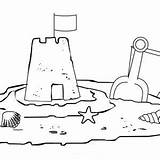 Coloring Sand Kids Castle Beach Boardwalk Pages Designlooter 300px 96kb sketch template