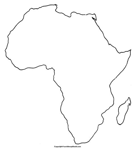 Blank Map Of Africa Outline Map Of Africa Pdf