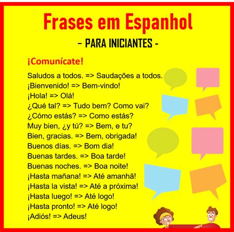 Frases Em Espanhol Para Iniciantes Palavras Em Espanhol Espanhol