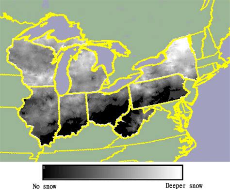 1 December 2007 Snow Depth Map Interpolated From Co Op