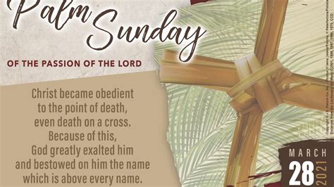 Palm Sunday Of The Passion Of The Lord Youtube