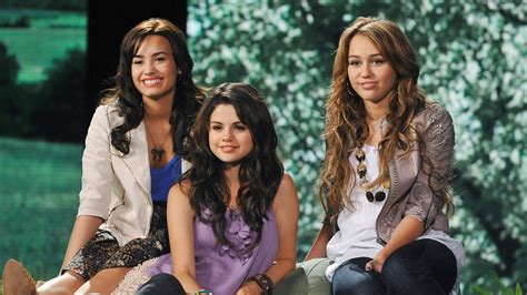 watch access hollywood interview miley cyrus selena gomez and demi lovato are having a nostalgic