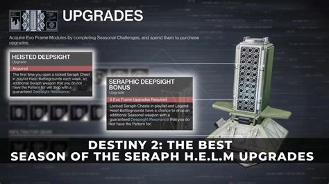 Destiny The Best Season Of The Seraph H E L M Upgrades Keengamer