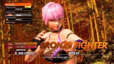 Dead Or Alive 6 Online Ranked D Glock Bayman Vs Astriidss Ayane 1080p 60 Fps Youtube