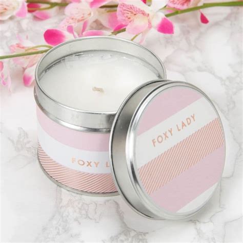 scented candle tin table t favour foxy lady