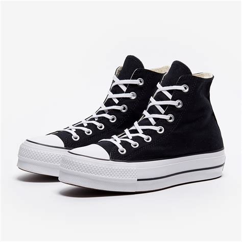 Converse Para Mujer Chuck Taylor All Star Lift Hi Negro Blanco Blanco Zapatillas Para Hombre