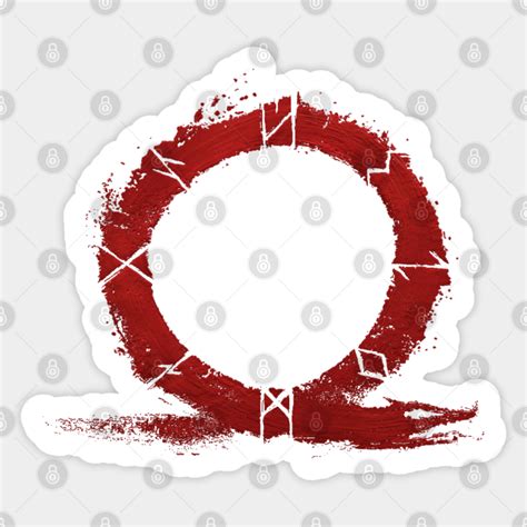 God Of War Ps4 Omega Symbol God Of War Sticker Teepublic